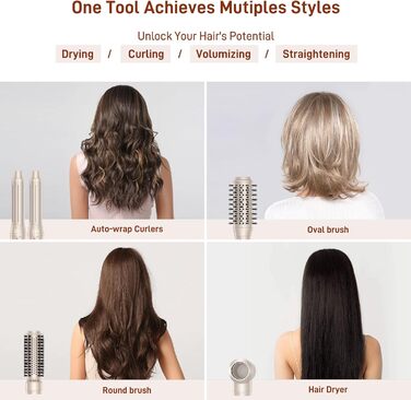 5-в-1 Стайлер для волосся MESCOMB - Air Styler з іонізацією, сушка, завивка, об'єм та випрямлення