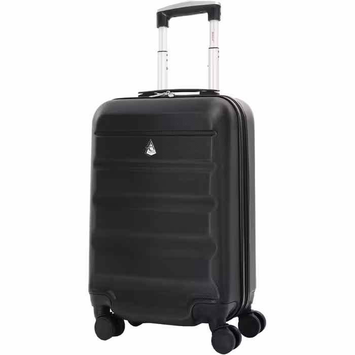 Валіза Aerolite XL 79 см, легка ABS, 4 колеса, чорна, жорсткий корпус, ручна поклажа 55 см