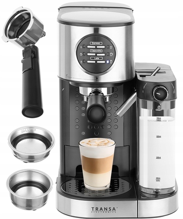 Ріжкова кавомашина Transa Electronics MultiCoffee, 1470 Вт, чорна