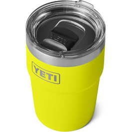 YETI Rambler Stackable Cup with MagSlider Lid - 16 oz (475 ml) - Firefly Yellow