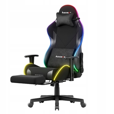 Ігрове та офісне обертове крісло Huzaro Force 5.7 RGB з підставкою для ніг