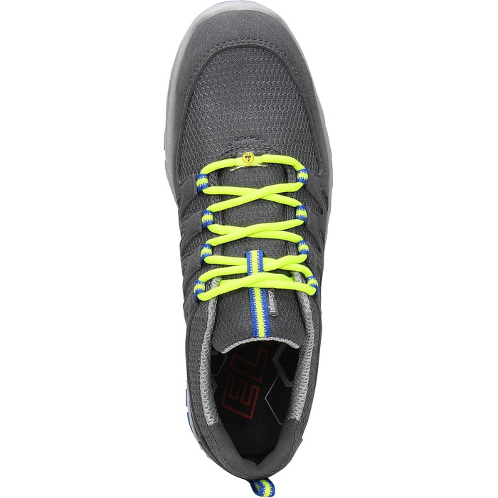 Робочі черевики ELTEN Maddox Grey-Blue Low ESD S1PS, текстильні, з металевим носком, для жінок та чоловіків, 41 EU, сірий, блакитний