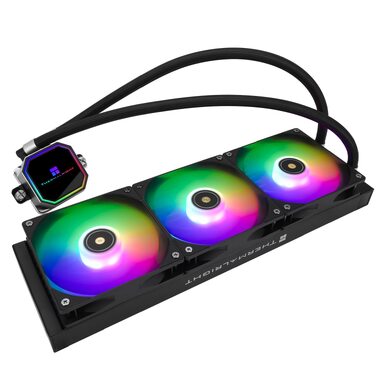 Система рідинного охолодження процесора Thermalright Frozen Prism 360 White ARGB, 360мм, 3 PWM вентилятори, для Intel LGA1700/1851/1200/115x та AMD AM4/AM5, Білий