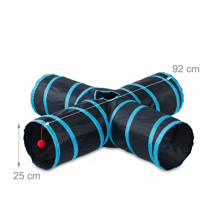 Relaxdays Collapsible Cat Tunnel - 4 Ways