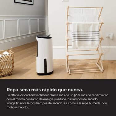 Зволожувач повітря MeacoDry Arete One 6L з очищувачем повітря | Тихий (32 dB), H13 HEPA-фільтр, для спалень та кімнат | 1.8L резервуар