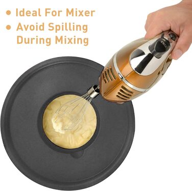 Mixing Bowls 5-Piece Set, Wildone Stainless Steel with Airtight Lids, 3 Grater Attachments, Measuring Markings, and Non-Slip Bottoms, Sizes 5, 3, 2, 1.5, 0.63 QT, ideal for mixing and serving