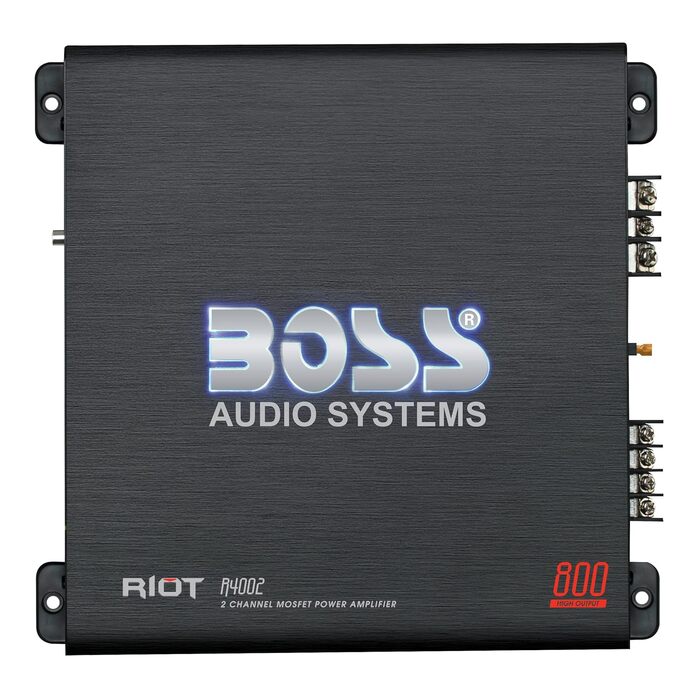 Сабвуфер BOSS Audio Systems R4002, 800 Вт, 2-канальний, чорний