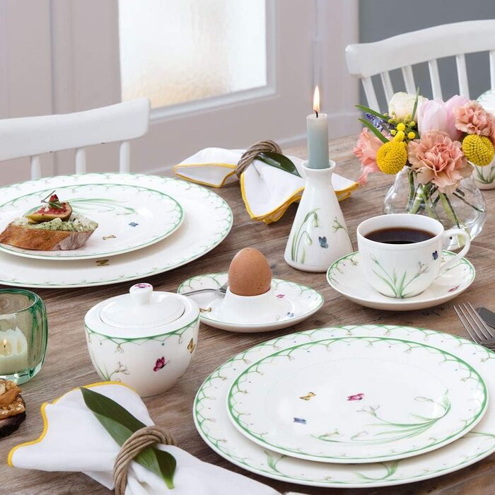Villeroy & Boch – Colourful Spring Sugar Bowl 300 Ml White/Colourful, Dishwasher Safe, Microwave Safe, Spring Container, Easter Decoration, Easter Decor, Airtight Container, Storage Container, Premium Porcelain