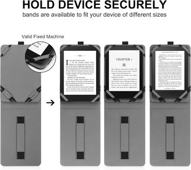 Чохол для Kindle Paperwhite/Kobo/Tolino/Pocketbook/Sony 6-6.8-7 дюймів з петлею, універсальний