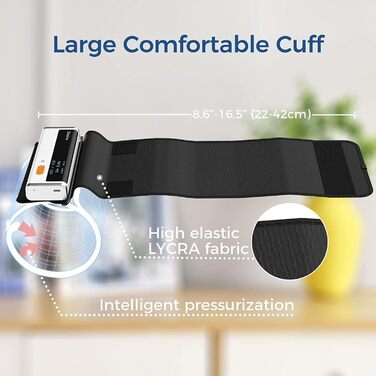 Тонометр на плече CheckMe Armfit Plus Bluetooth з ЕКГ, аналіз ЕКГ-звіту, вимірювання тиску за 30 секунд, частоти серця, підтримка кількох користувачів, сумісний з Android/iOS BP2