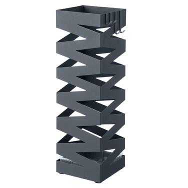Підставка для парасольок SONGMICS з металу, квадратна, антрацит, 15.5 x 15.5 x 49 см