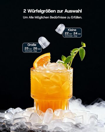 Машина для приготування льоду Upstreman BI12: рожева, автоматична очистка, для дому, кухні, офісу