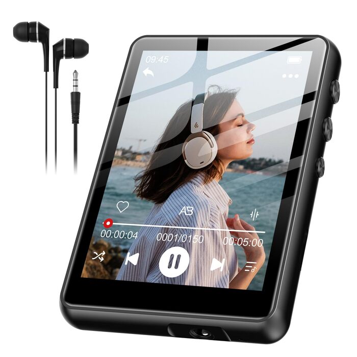 MP3 плеєр SWOFY 128GB Bluetooth 5.3, 2.4