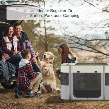 Вольєр для цуценят Relaxdays: розкладний, 43x71x55 см, для дому та вулиці, переносна конструкція, оксфордська тканина, багато кольорів