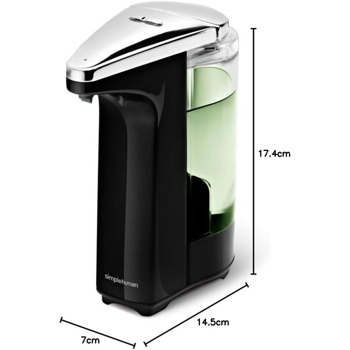 Simplehuman Sensor Soap Dispenser - Automatic Touchless Soap Dispenser, White - 237ml Capacity