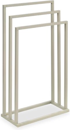 Підставка для рушників KUNO, лакована, металева, з 3-ма перекладинами (Бежевий)