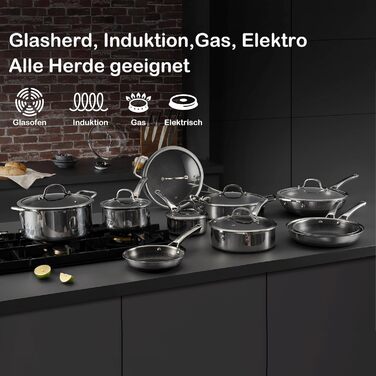 Вафельниця-вок 30 см з антипригарним покриттям, з кришкою, з нержавіючої сталі, для всіх типів плит, безпечна, можна мити в посудомийній машині