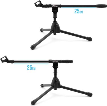 Стійка для мікрофона TIGER MCA49-BK для бас-бочки та гітарного комба - низька підставка, тринога