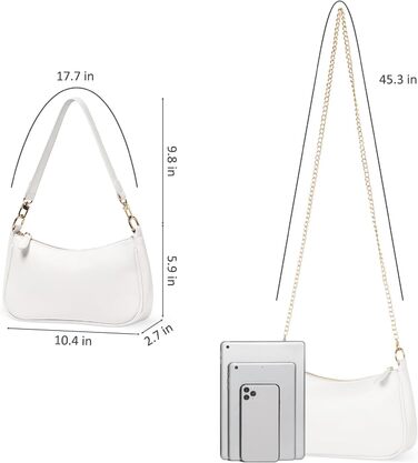 Сумка жіноча WantGor Clutch Tote біла: кросбоді, міні хобо, екошкіра, ретро стиль