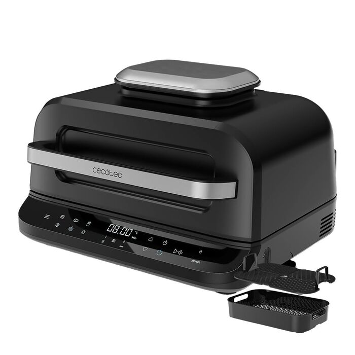 Фритюрниця Cecotec Cecofry FireDome 6000 6л без олії, аерогриль 2400 Вт, 6 режимів, 4 рівні грилю, сенсор температури