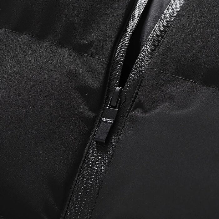 Чоловіча пухова жилетка для активного відпочинку, тепла степкова жилетка Oversized з кишенями, чорна, 4XL