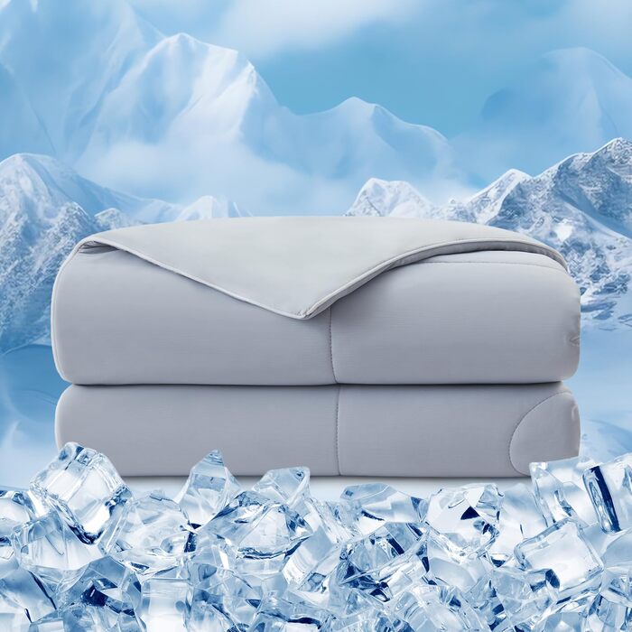 Охолоджуюча ковдра EMME Arc-Chill Q-Max 135x210 см, двостороння, літня, сіра