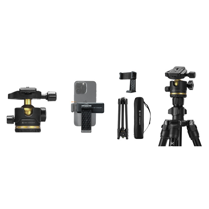 Штатив K&F Concept K234A3, 178 см, чорний