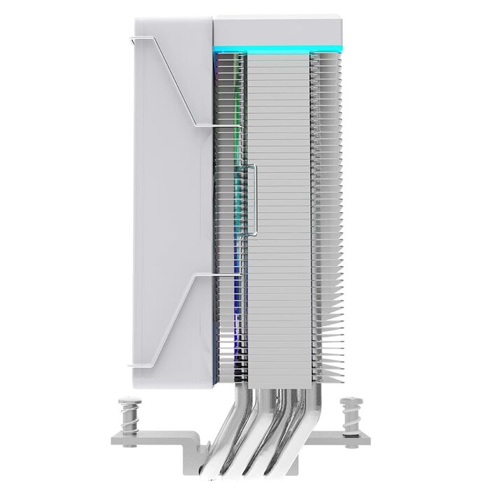 Система водяного охолодження CPU TZMRIT KF420 DGT з дисплеєм температури, для Intel LGA 1700/1200/115X/1851/1366/2011, AMD AM4/AM5 (білий)