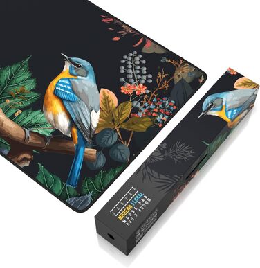 Ігровий килимок для миші CSL XXL Gaming Mousepad 900x400 мм, Alchemy (Modern Floral) — великий килимок на стіл для миші та клавіатури, сумісний з Razer, Logitech, Roccat