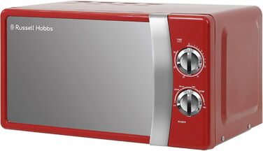 Мікрохвильова піч Russell Hobbs RHMM701R, 17 л, 700 Вт, червона