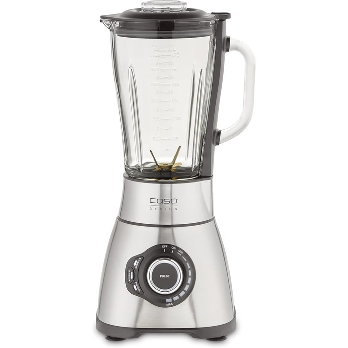 CASE B 1800 PowerBlender, Stand Mixer, Ideal for Milkshakes, Baby Food, etc., 1800 Watt Motor, Large Mixing Container (1.75 l), Stainless Steel Housing, Test Winner House & Garden Test