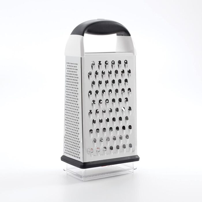 OXO Good Grips Трита тертка з контейнером з нержавіючої сталі – для овочів та інших продуктів