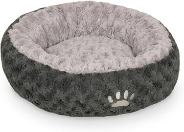 Ліжко для тварин Nobby Komfortbett Donut Seoli, темно-сірий/світло-сірий, діаметр 60 см