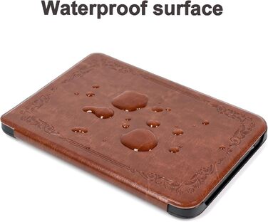 Чохол для Tolino Shine Color/Shine 5(2024)/Shine 4(2022) & Kobo Clara Colour | BW | 2E, тонкий захисний чохол з авто-ввімкненням/вимкненням (квітка), коричневий