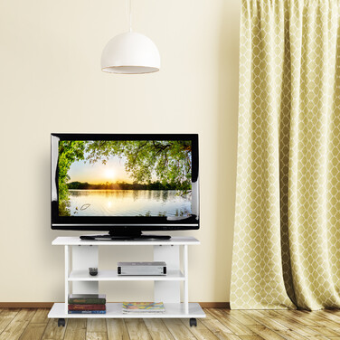 Relaxdays TV Stand with Wheels