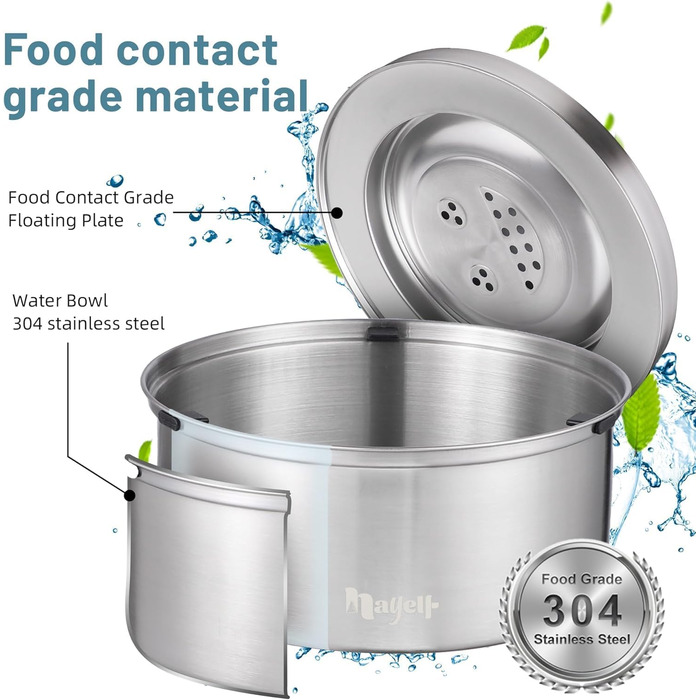 Миска для собак без облизування, нержавіюча сталь, миска для пиття собак Anti-Schlabber, неслизька та витокостійка миска для собак, маленьких та середніх собак (3L+1L)