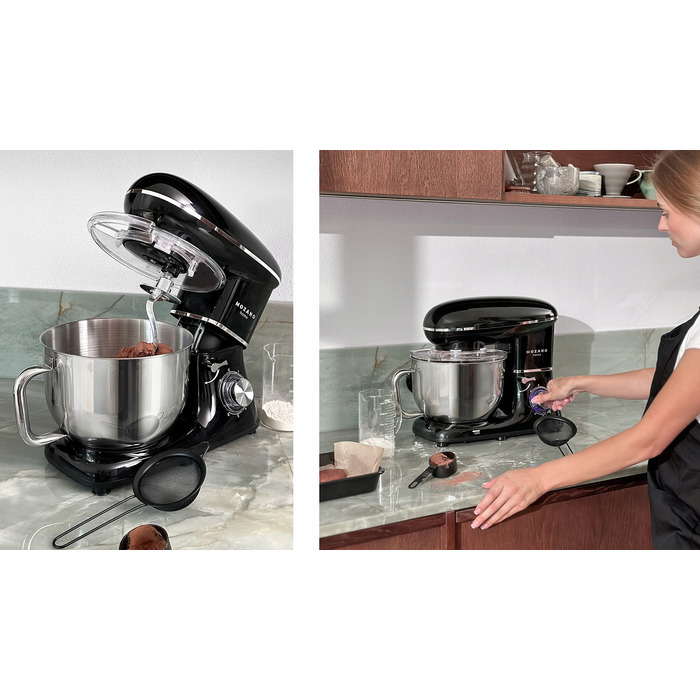 Кухонний комбайн Mozano Kitchen Machine 3200, 2000 Вт, чорний