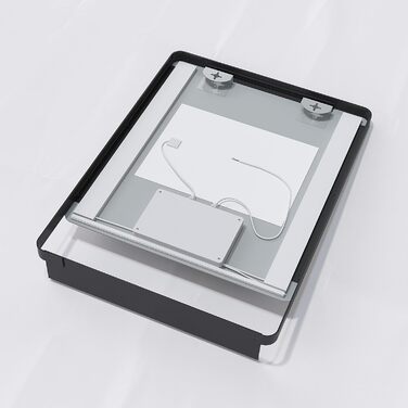 Дзеркало для ванної кімнати AQUABATOS з підсвічуванням 100x70 см LED з антизапарюванням, сенсорним вимикачем, 3 кольорами світла та регулюванням яскравості