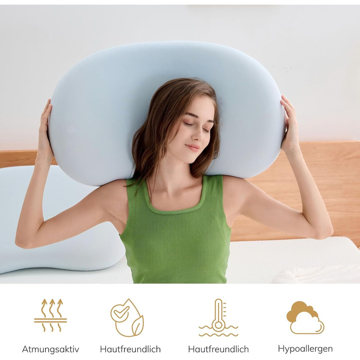 Подушка для офісного крісла EGO HOME з піною з пам'яті, 65x40 см | З антиковзаючим покриттям | Для офісу, ігрового крісла, авто та інвалідного крісла