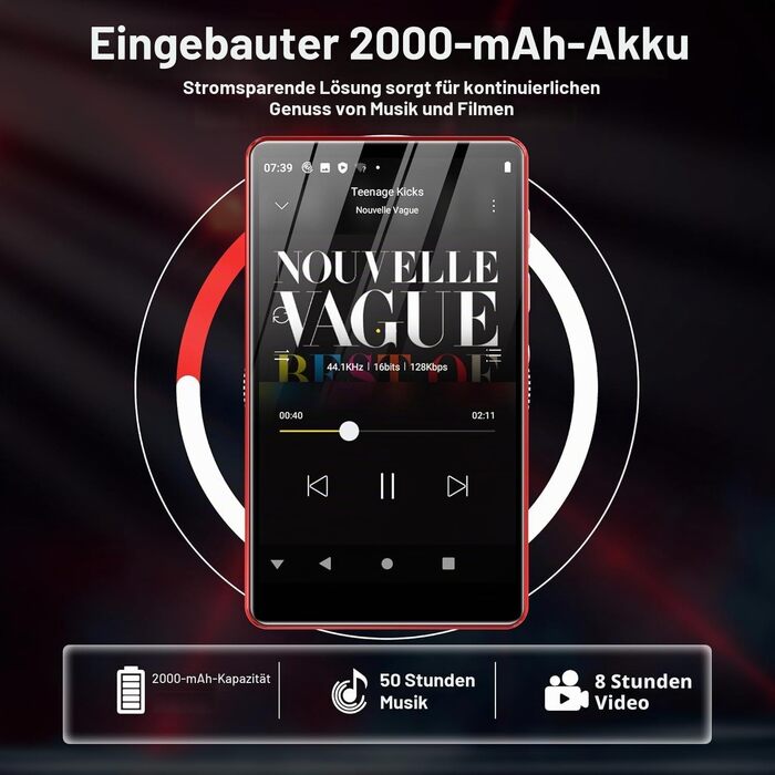 MP3 плеєр SWOFY з Bluetooth та WiFi, 4.0
