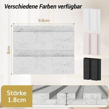 Акустичні панелі TONOR самоклеючі для звукоізоляції, шумопоглищаючі панелі для стін у студію, офіс та дім, 120x60x1.9 см, чорні (4 шт)