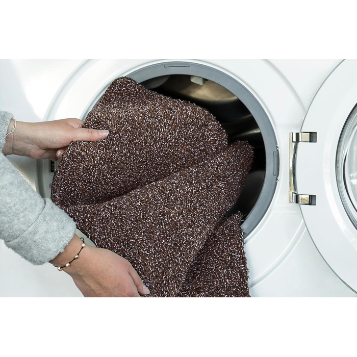 Килимок для дому Samson Sauberlauf, 40x60 см, бежевий (Braun), для внутрішнього та зовнішнього використання, миючий, з антиковзким покриттям