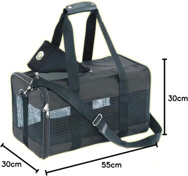 Сумка Nobby Tasche SILAN чорна, 44 x 27 x 25 см, 1 шт. (розміри упаковки: 53 x 30 x 53 см)