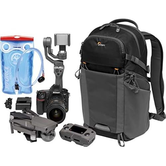 Рюкзак для фототехніки Lowepro Photo Active Outdoor BP 200 AW (LP37253-PWW), чорний/сірий