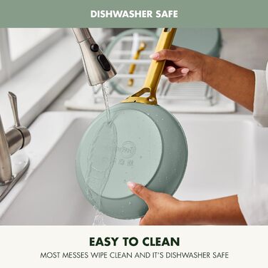 Сковорода GreenPan Reserve Pro, 20.3 см, керамічне антипригарне покриття, нержавіюча сталь, NSF-сертифікована, для плити та духовки, блакитний колір