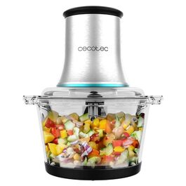 Подрібнювач Cecotec ChopBeat 2000 Vindaloo Glass 500W - скляний контейнер, 4 леза, 2 швидкості