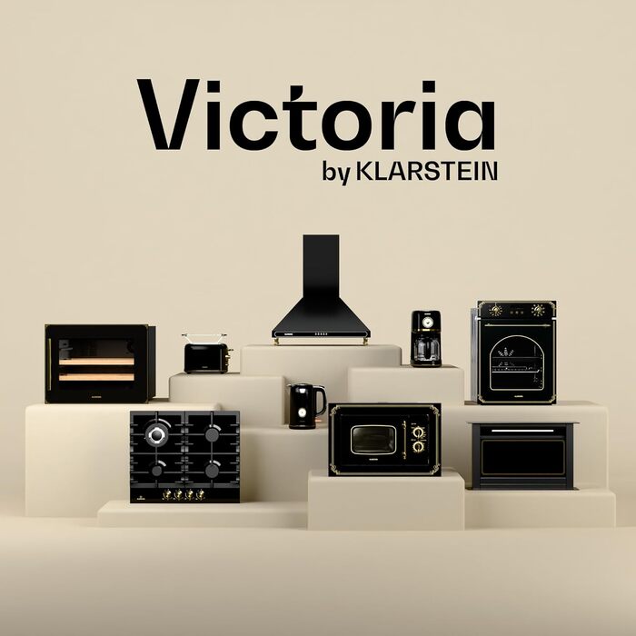 Ретро-кавомашина Klarstein Victoria: фільтр-кавоварка на 1,5 л (до 12 чашок) з функцією підігріву, системою антикрапля та автовимкненням, чорна