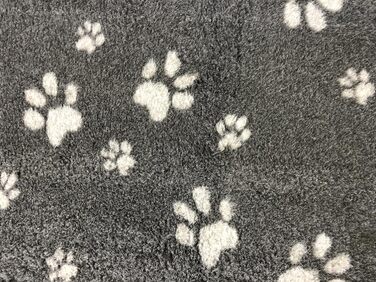 Килимок для собак Elropet Vetbed: преміум якість, 22 мм, для маленьких та великих собак. Деки для собак S/M/L (темно-сірий + сірий з лапкою)