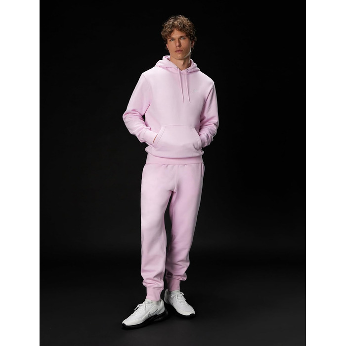 Чоловіча толстовка Nike Sportswear Club Fleece Hoodie з каптуром, рожева (Pink Foam), BV2654, розмір S Tall