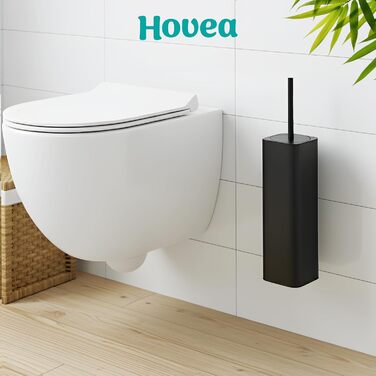 Настінна щітка для унітазу Klobürste Wandmontage чорного кольору: силіконова щітка з металом, без свердління, кріплення на стіну за допомогою наклейки або шурупа, тримач для щітки WC3680